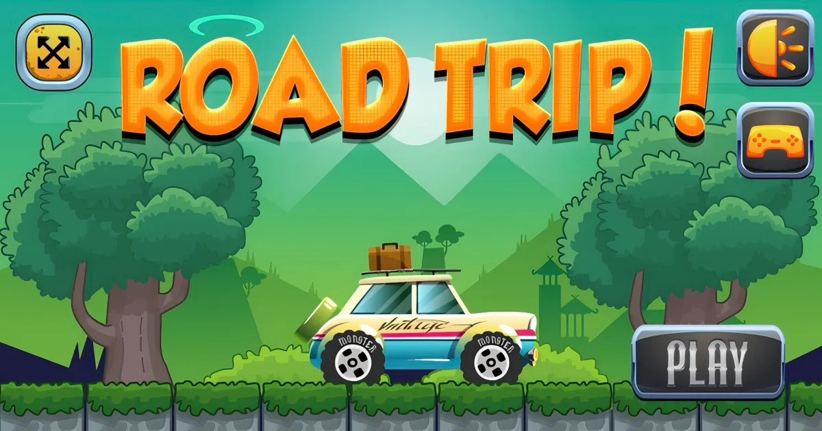 Road Trip Game gameplay screenshot and banner